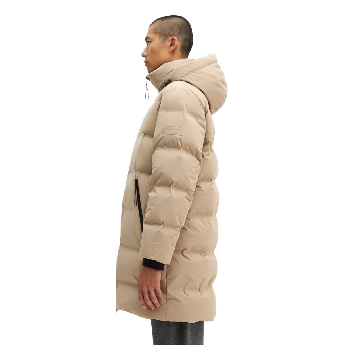 MOP x Function : manteau en duvet, coupe regular léger et hydrofuge noir, MARC O'POLO
