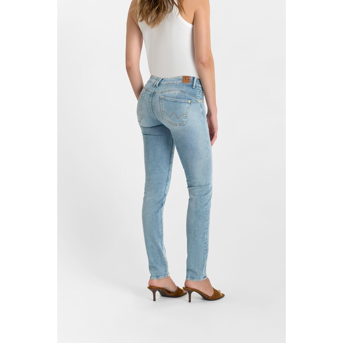 Jeans push-up slim PULP, longueur 34 blue, LE TEMPS DES CERISES