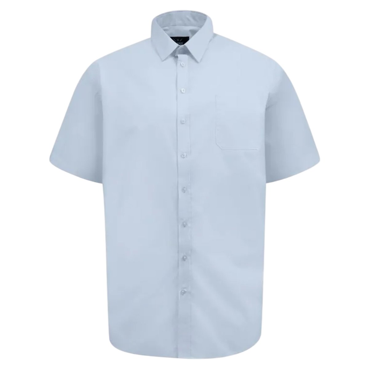 Chemise extensible manches courtes grande taille LUCAS bleu marine, DUKE