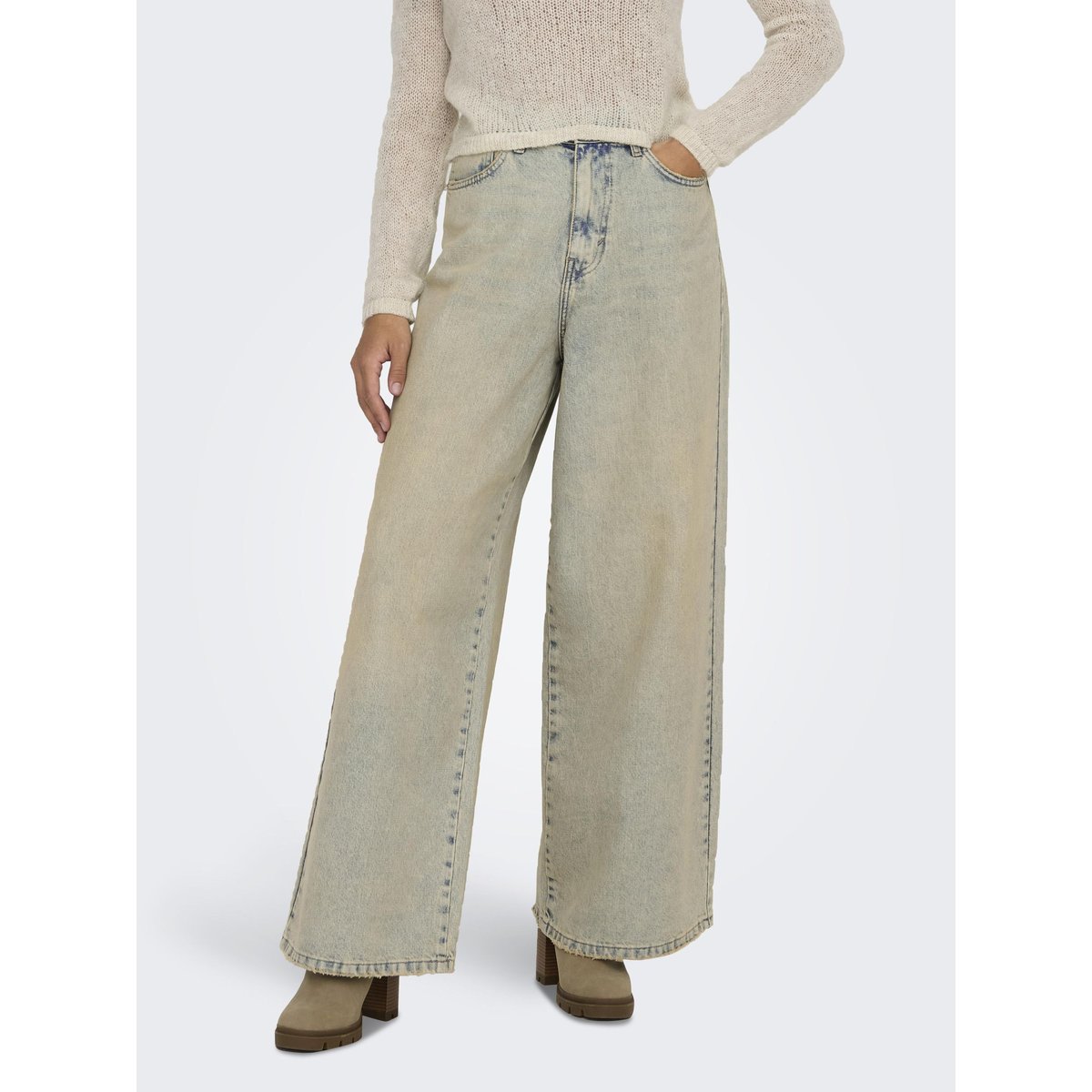 Jean À Jambe Large light blue denim, ONLY
