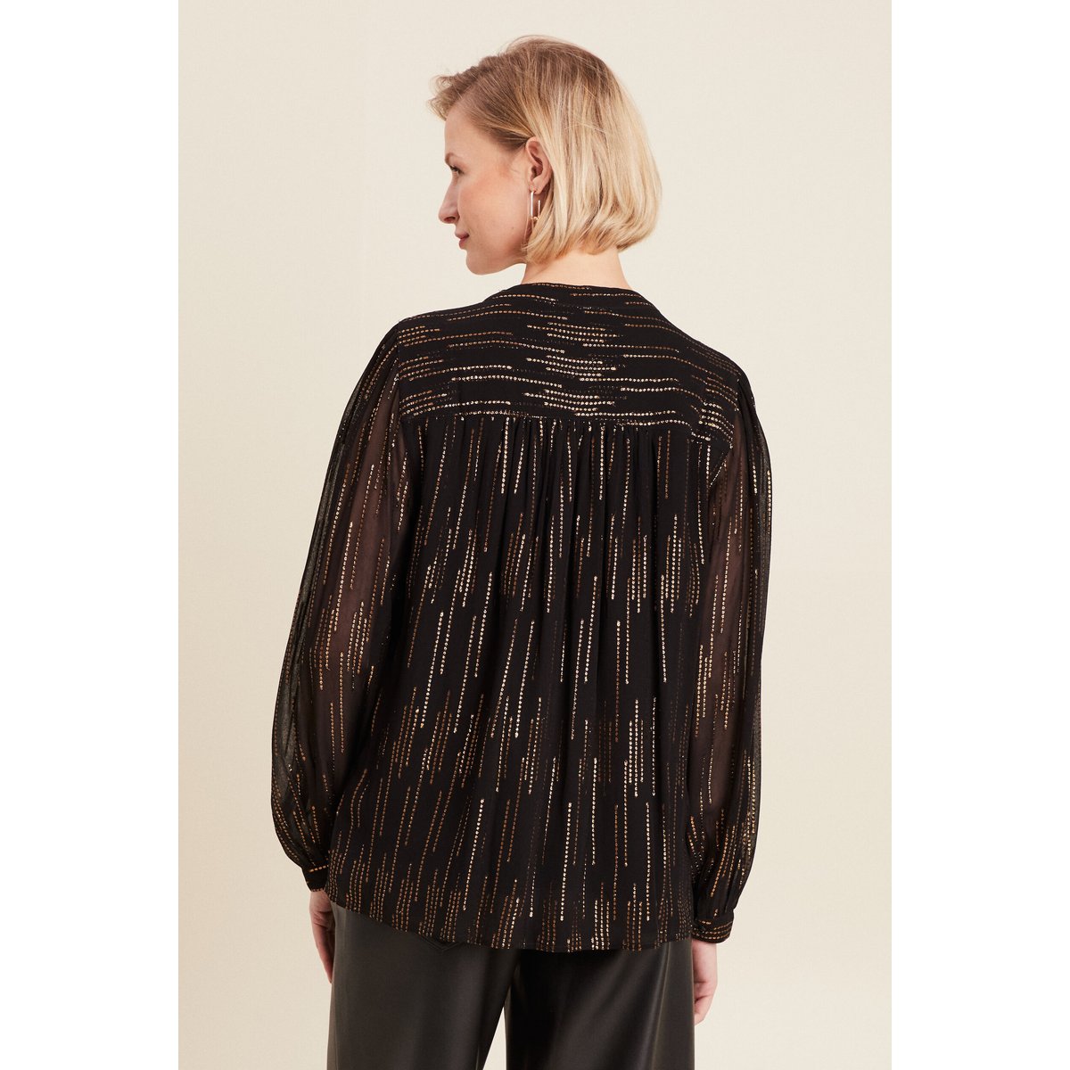 Blouse manches longues couleur or, BREAL