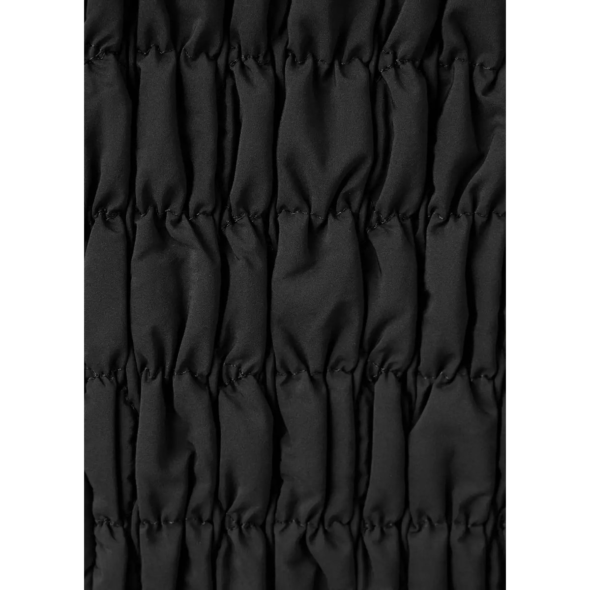 Anorak matelassé motif nid d’abeille noir, MANGO