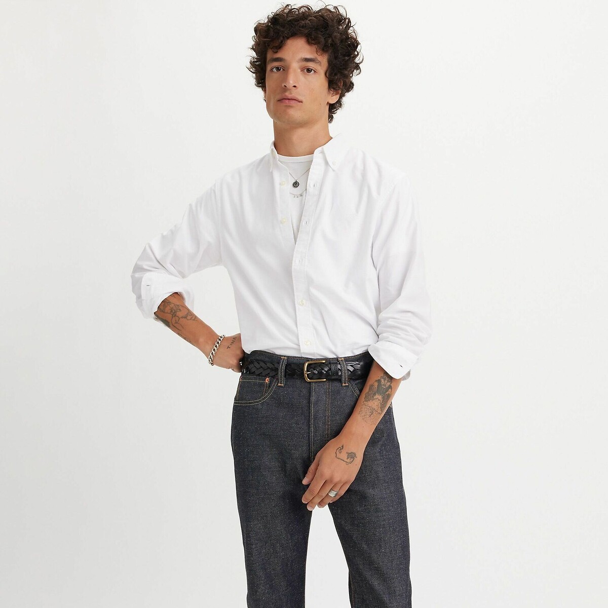 Chemise Oxford Relaxed col boutonné blanc, LEVI'S