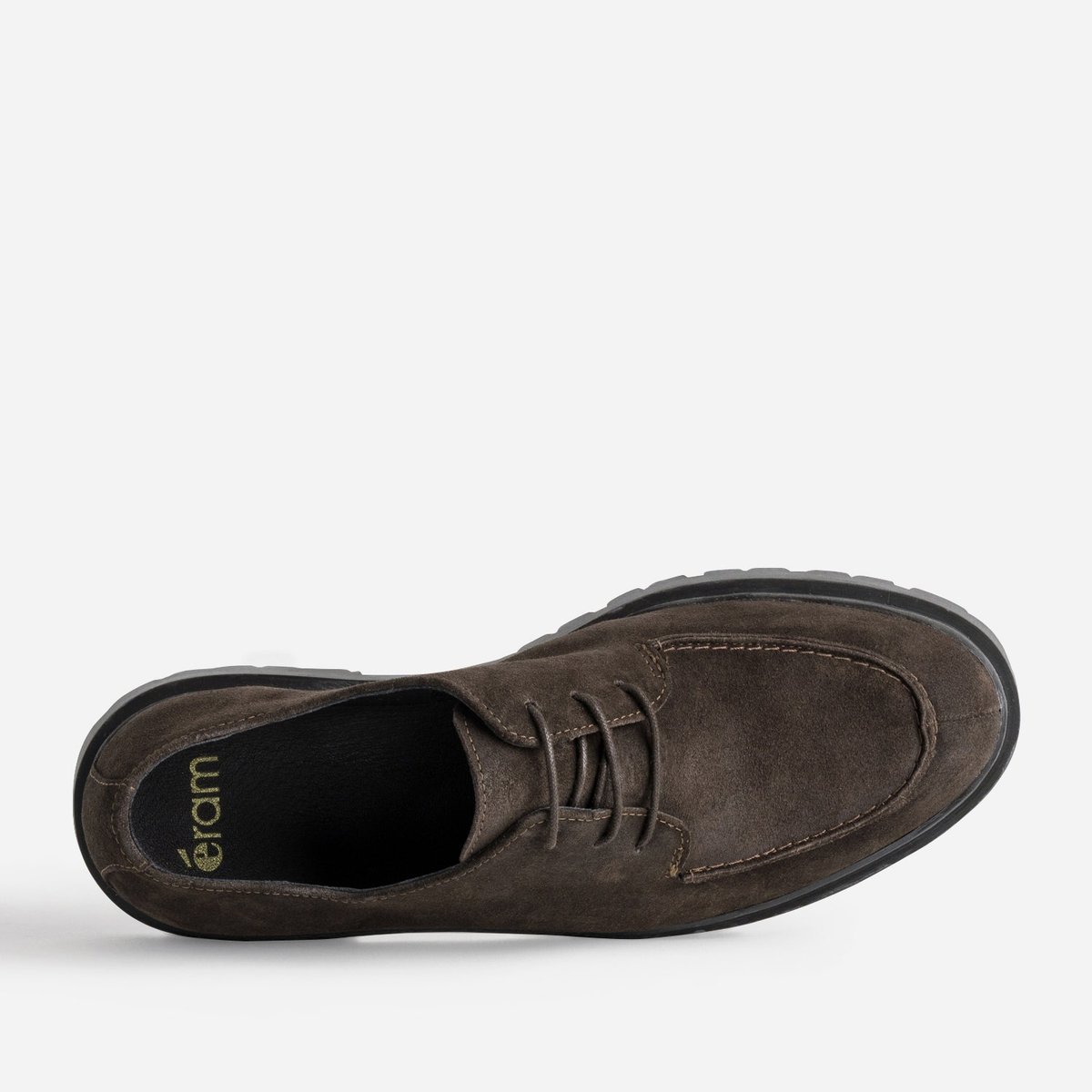 Derby en cuir FARAS marron fonce, ERAM