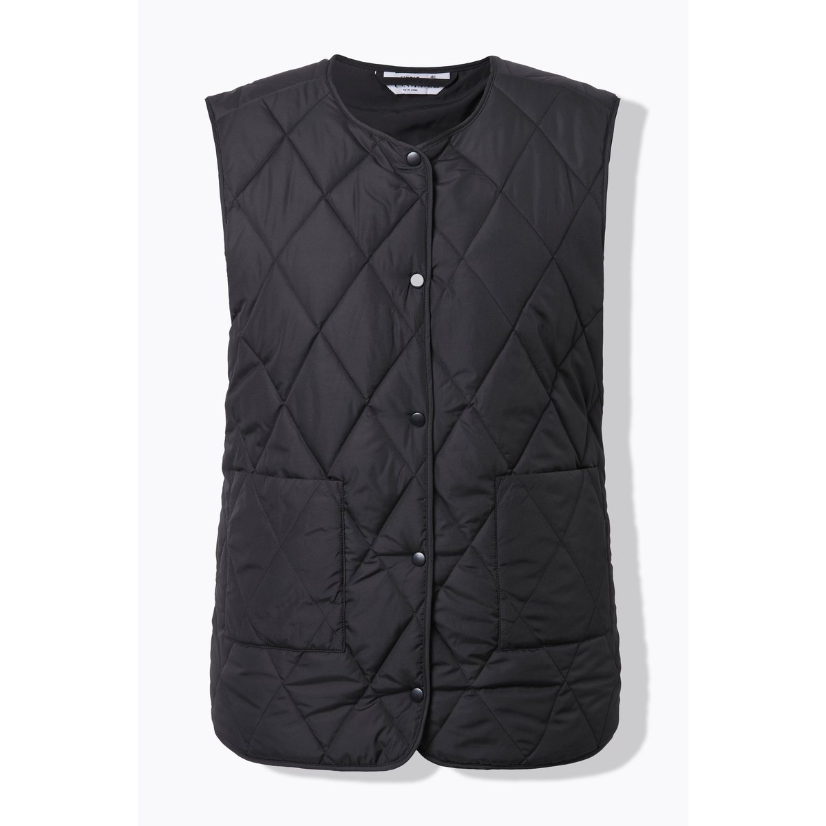 Gilet matelassé léger coupe oversize noir, STUDIO UNTOLD