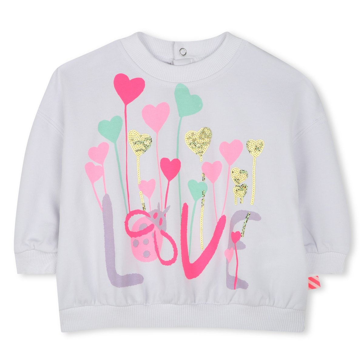 Sweat à sequins blanc, BILLIEBLUSH