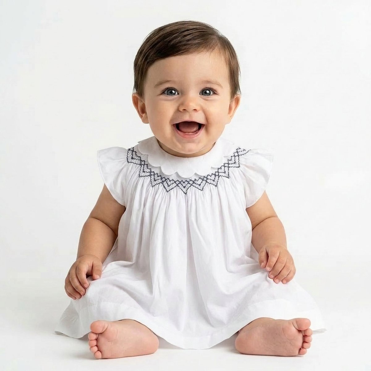 Robe bébé - Très bon état blanc, JACADI