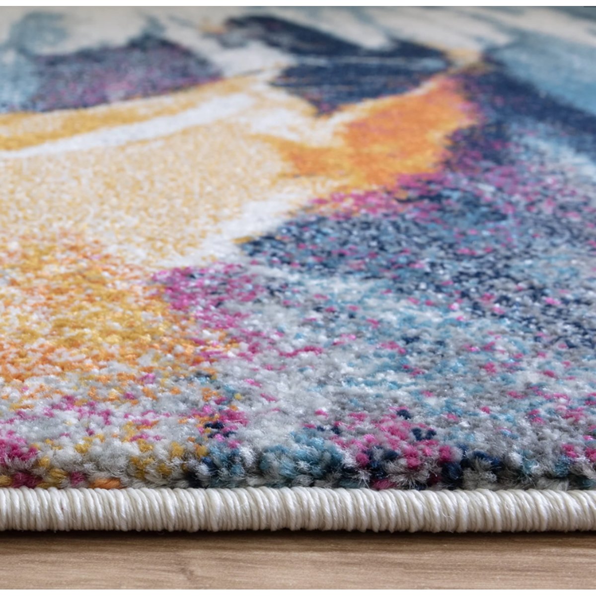 Tapis tissé plat moderne RAMA multicolore, NOVATREND