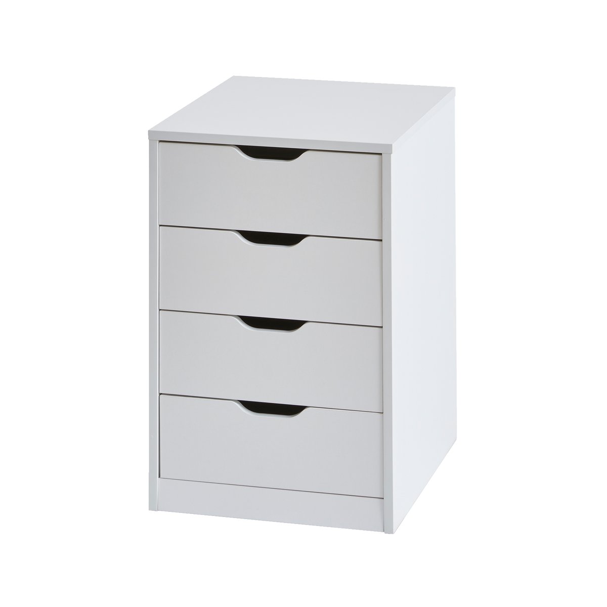 Caisson de bureau 4 tiroirs blanc, VERTBAUDET