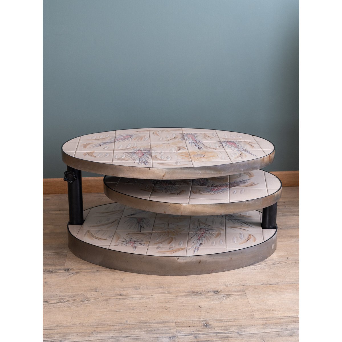 Table basse en céramique Donna N°620 - Bon état blanc, DEBONGOUT