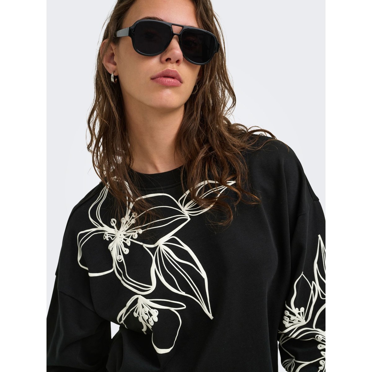 Sweat-Shirt noire - black, ONLY