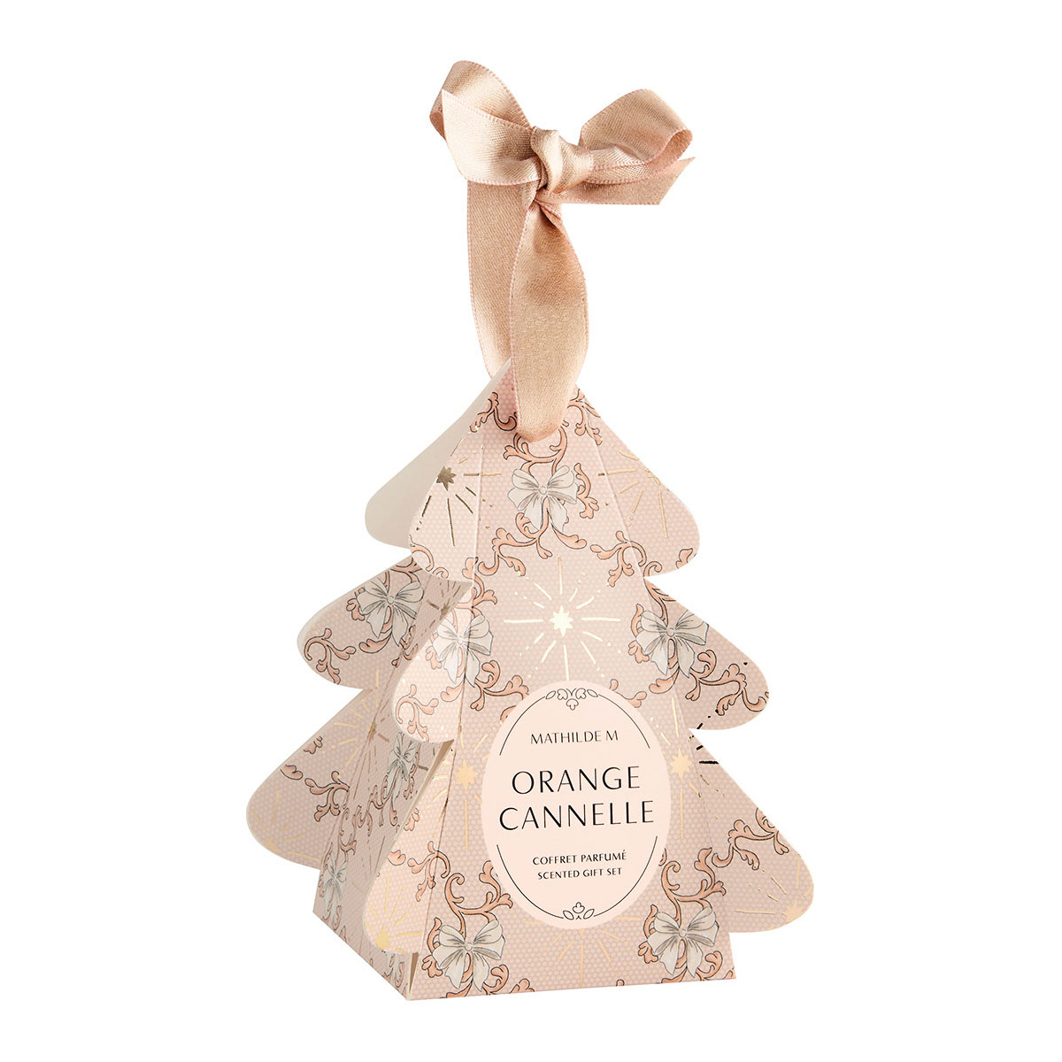 Coffret Surprises Sapin parfum Orange Cannelle RUBANS DE FÊTE orange, MATHILDE M