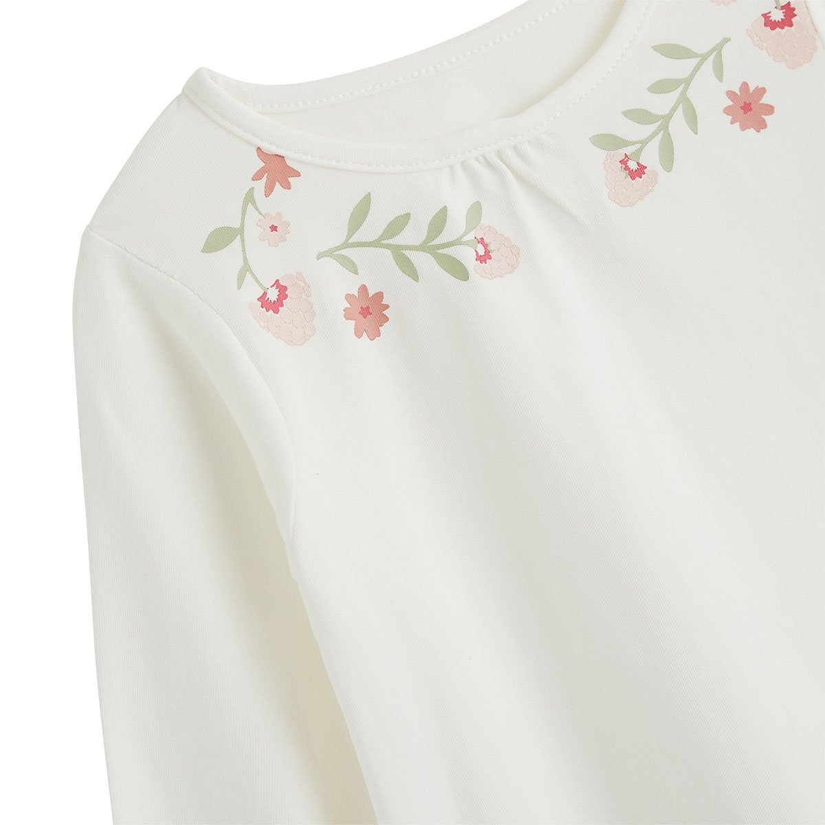 Lot de 2 t-shirts enfant manches longues Harmony rose, PETIT BEGUIN