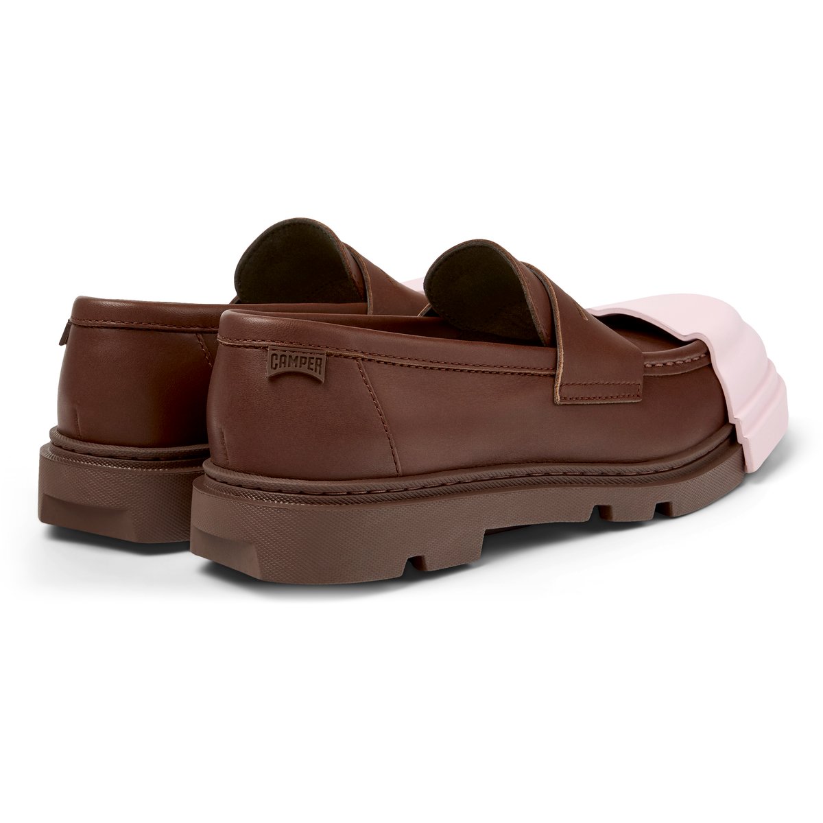Mocassins Cuir JUNCTION marron moyen, CAMPER
