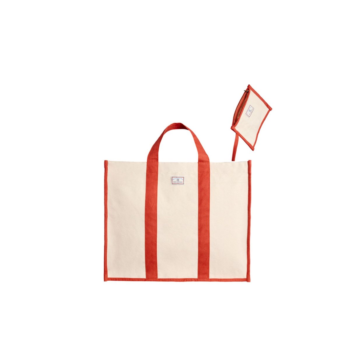 Sac cabas Alicia marine S rouge, INES DE LA FRESSANGE PARIS