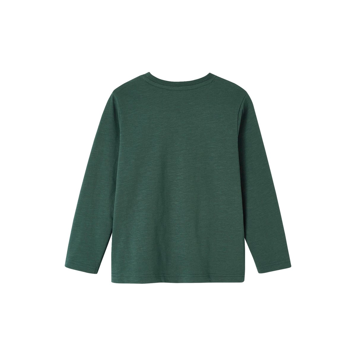 T-shirt couleur manches longues vert sapin, VERTBAUDET