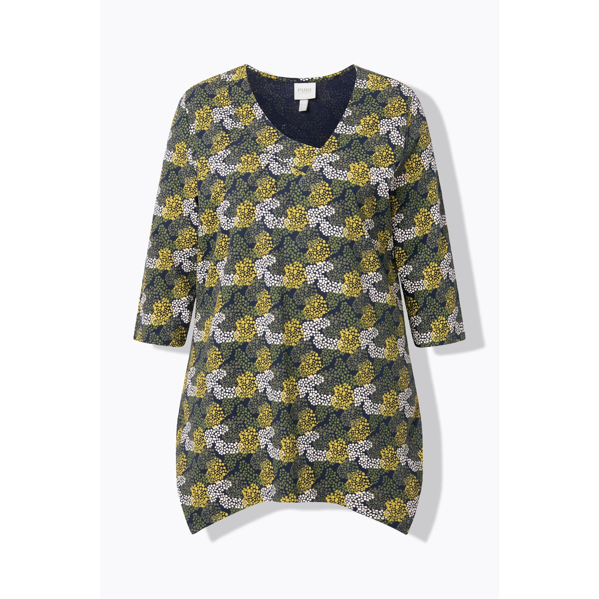 T-shirt en coton bio marine, ULLA POPKEN