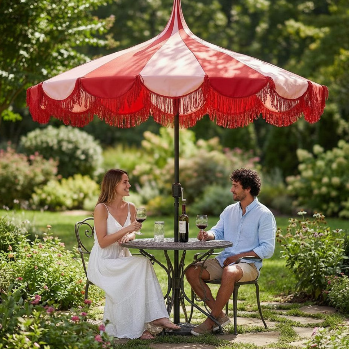 Parasol KIM rouge, MICA DECORATIONS