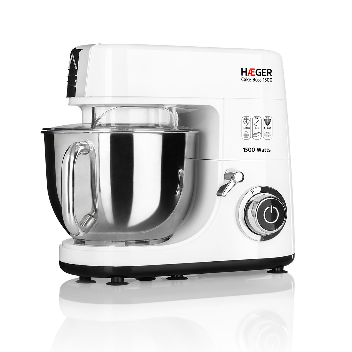 Batedeira Semi Profissional com taça HAEGER Cake Boss, 1500W, da Haeger 90001089, HAEGER