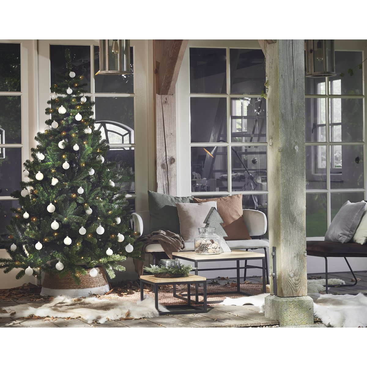 Sapin de Noël H185 cm CHARLTON vert, BLACK BOX TREES