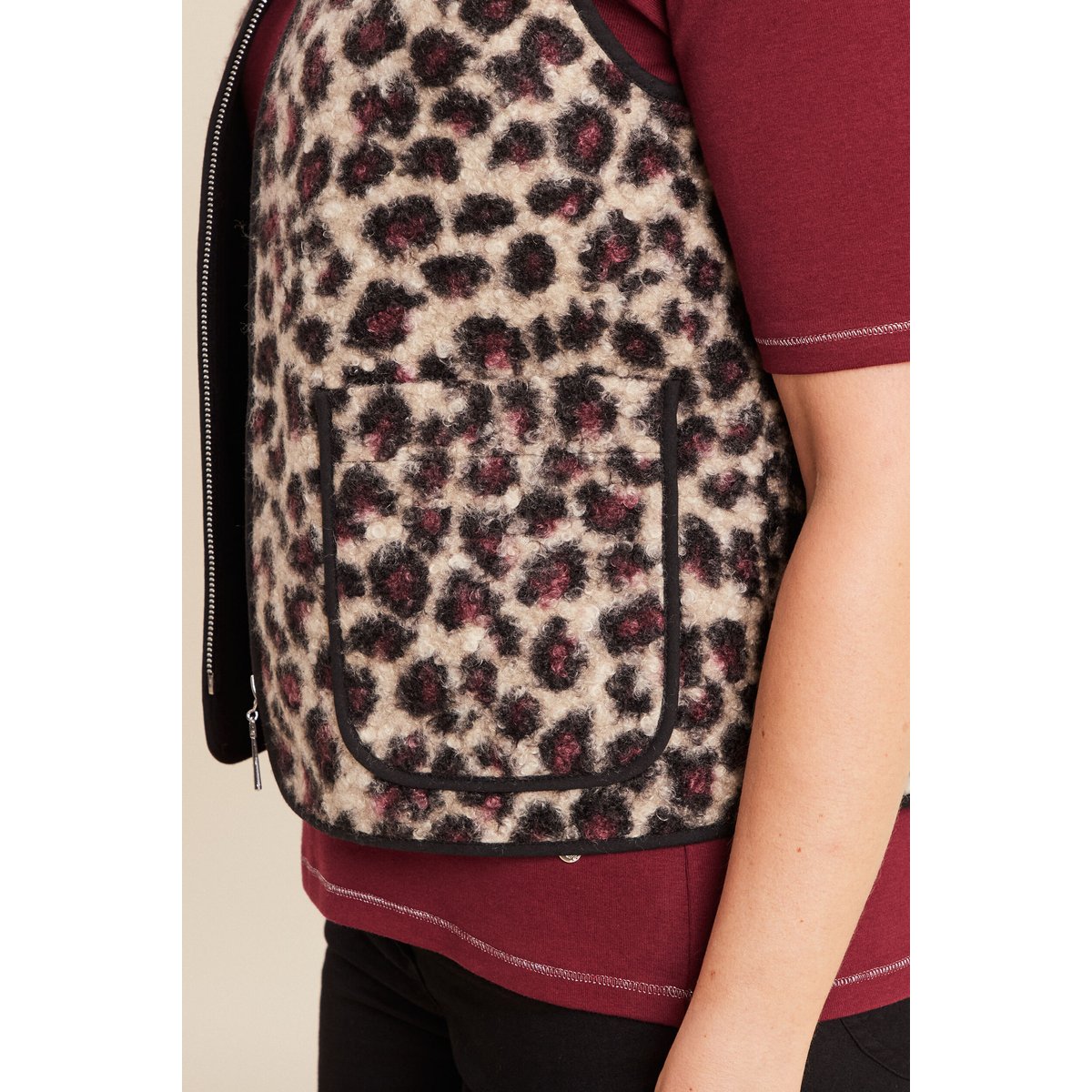 Gilet sans manches laine mouton beige, BREAL