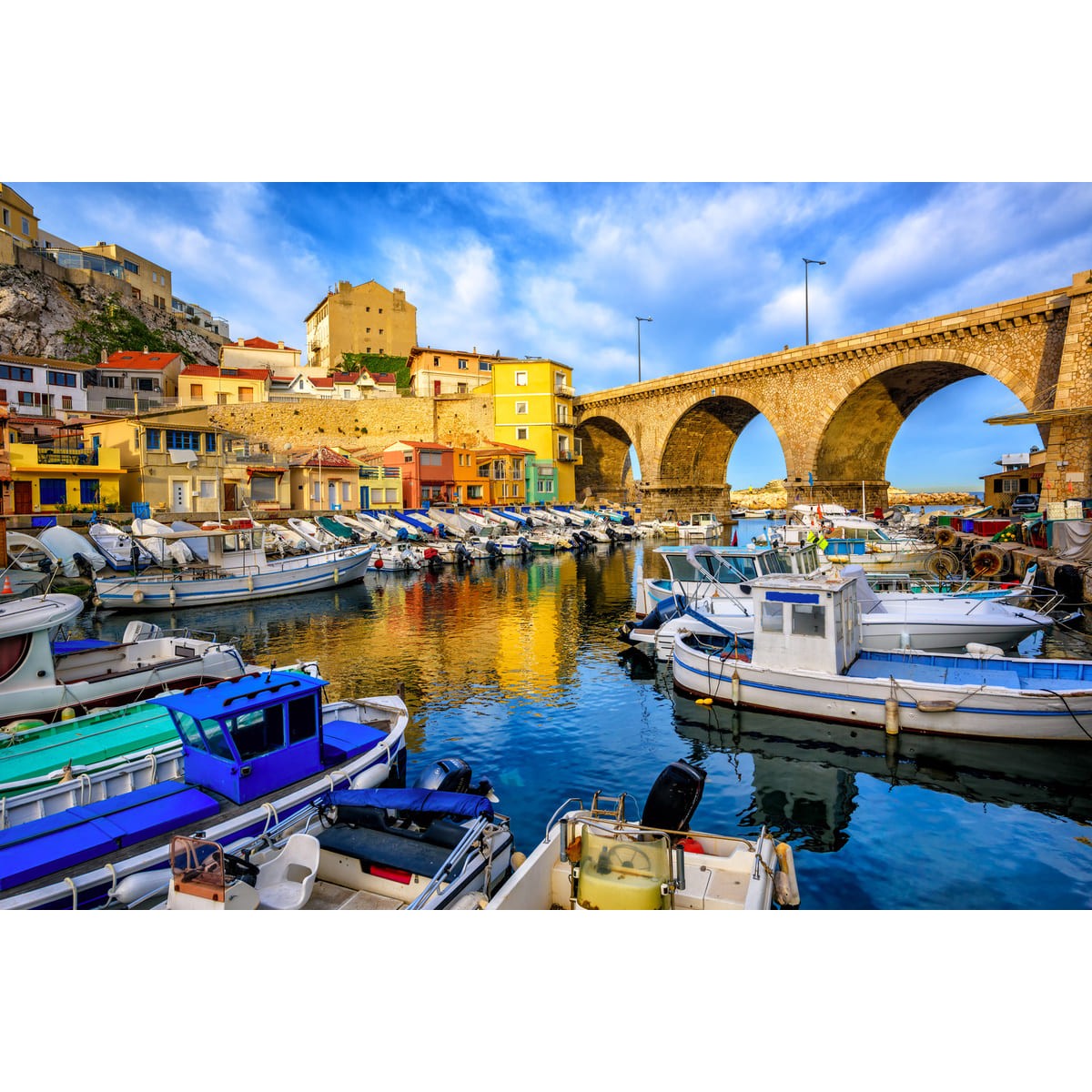 Tableau Mural Vallon Des Auffes Port MER tableaux sur toile-bleu, CEANOTHE