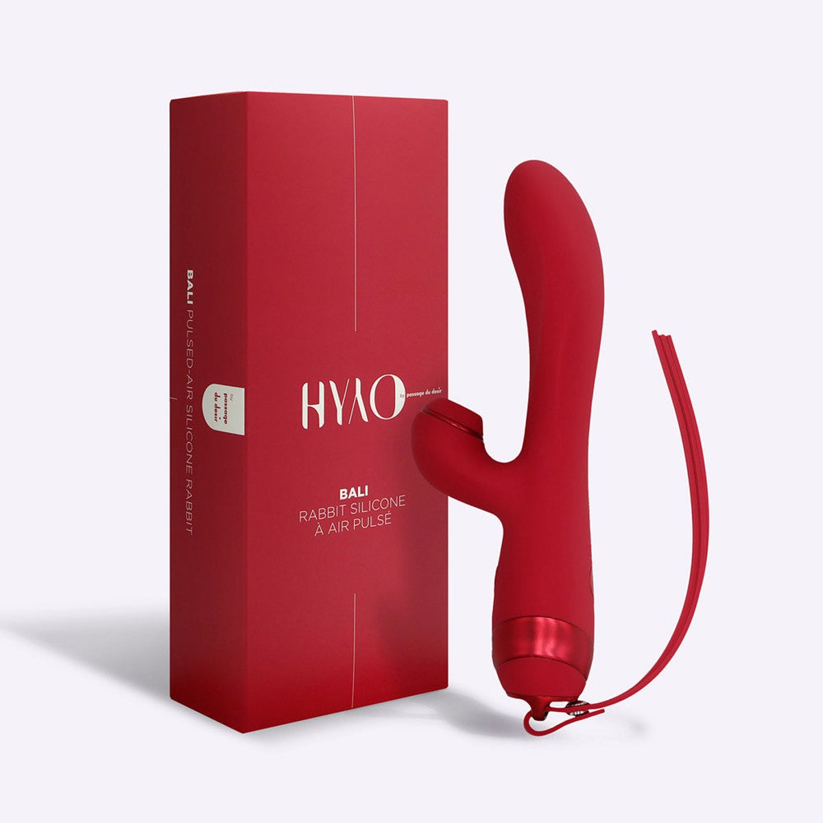 Stimulateur Clitoridien Rabbit Bali rouge, HYYO