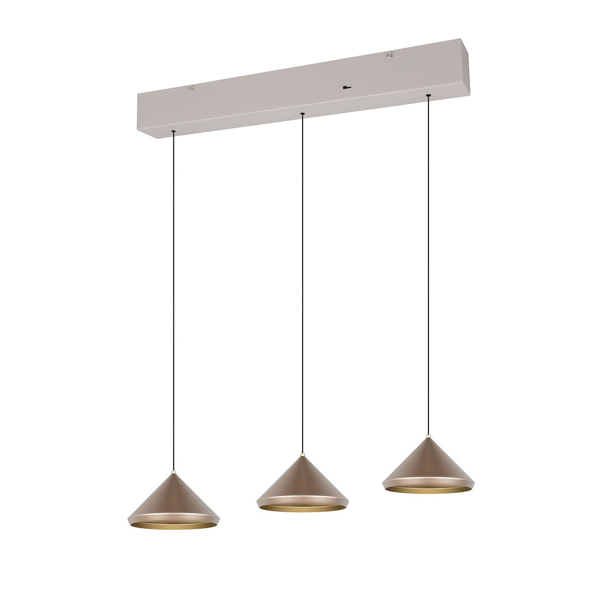 Suspensão Laguna, da Trio Lighting castanho, TRIO LIGHTING
