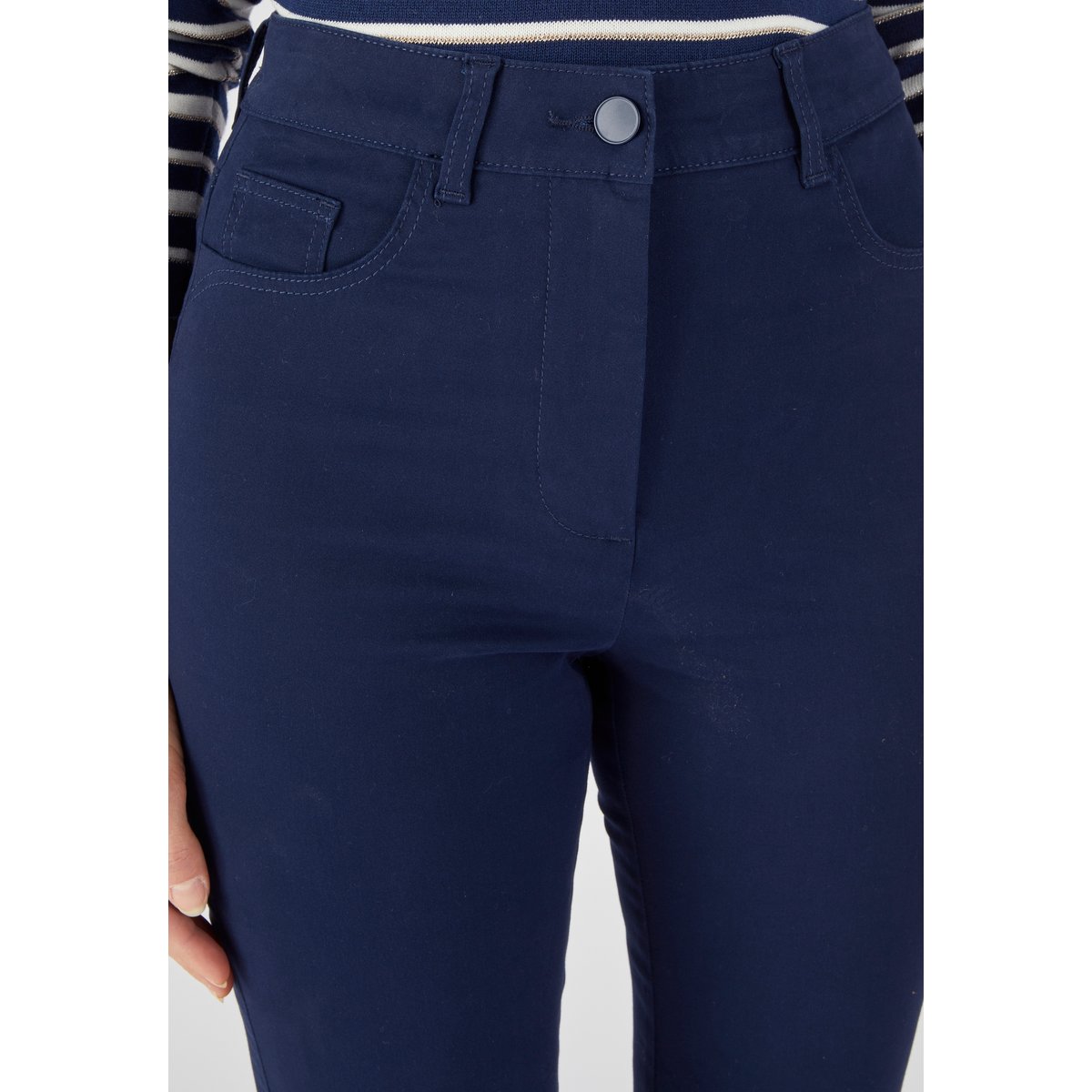 Pantalon 7/8ème slim Perfect Fit bleu marine, DAMART