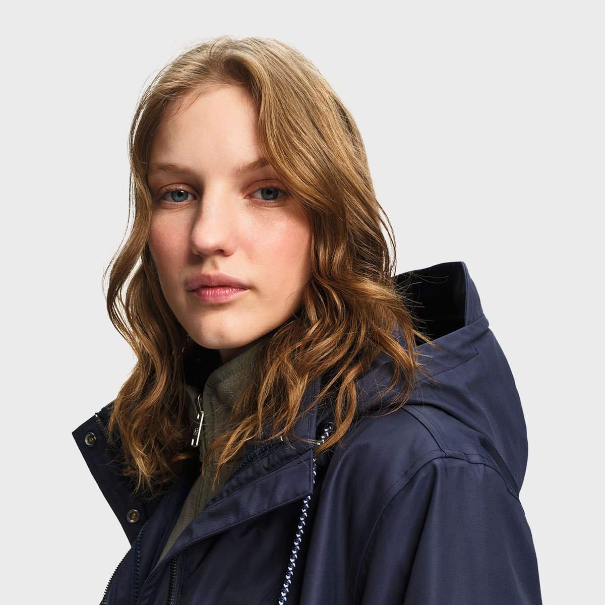 Parka imperméable à capuche amovible T-KIT bleu nuit, AIGLE