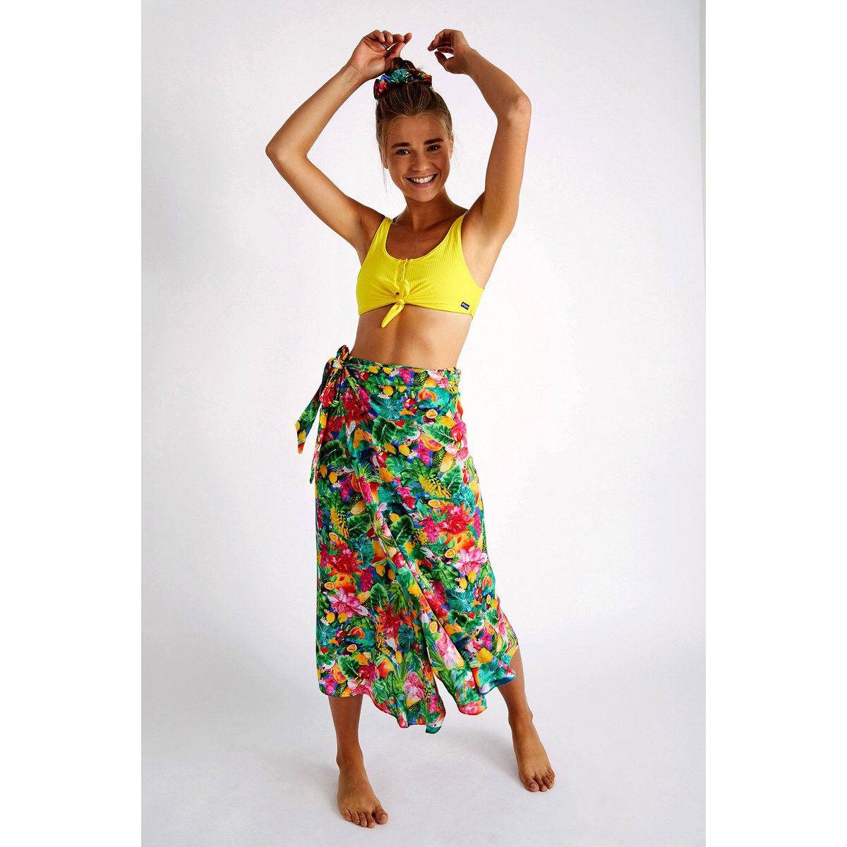 Bas de maillot culotte nouée Benta - SUNRIB jaune, BANANA MOON