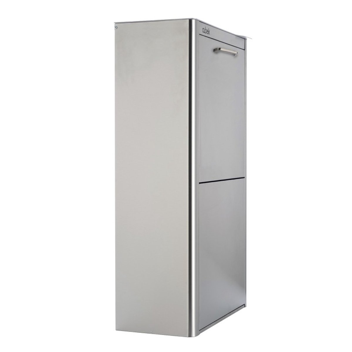 Poubelle de tri sélectif CUBEK en Acier Inoxydable. 4 compartiments de 20 litres argent, DON HIERRO