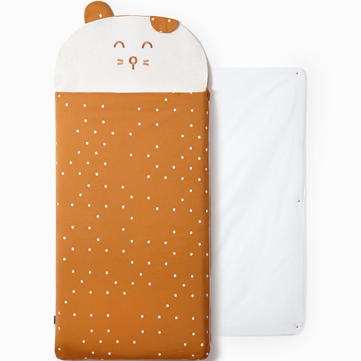 Sac de couchage 4 saisons camel, blanc, LES PETITES BILLES
