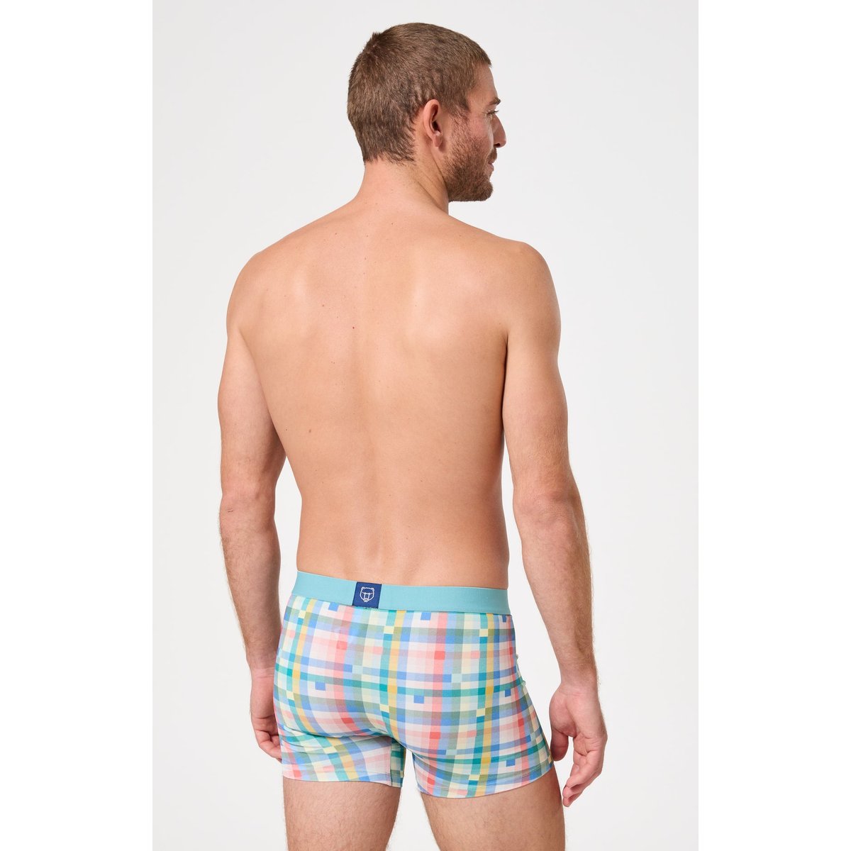 Boxer en coton imprimé Mosaïque multicolore, ARTHUR