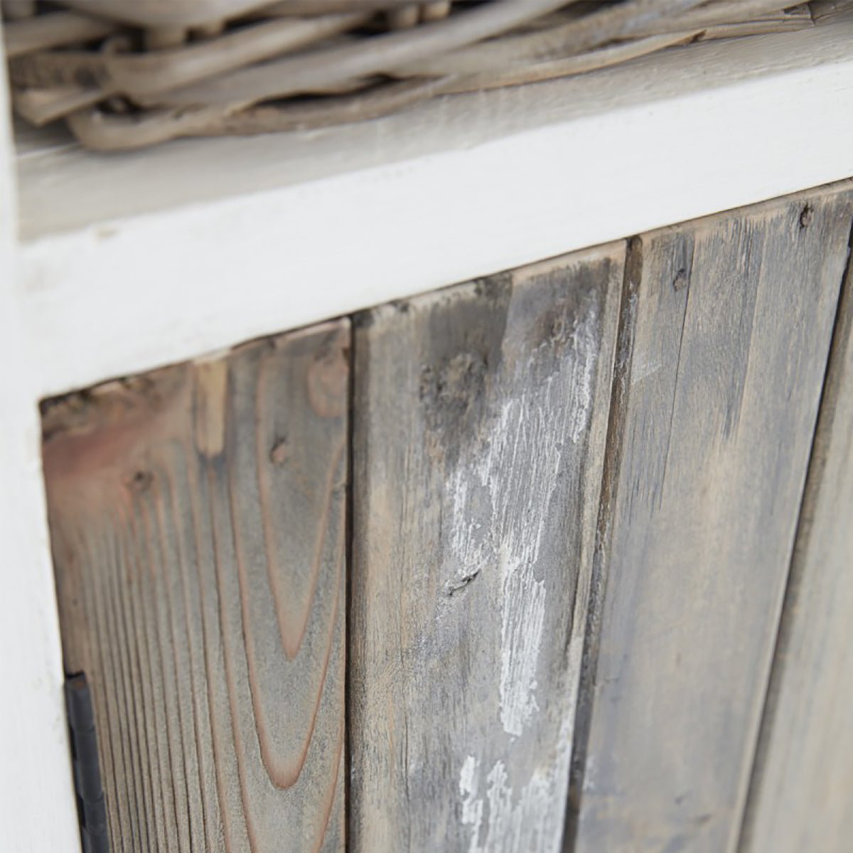 Buffet en bois recyclé massif 3 portes et 4 niches  HONFLEUR blanc, BERAH GETAH