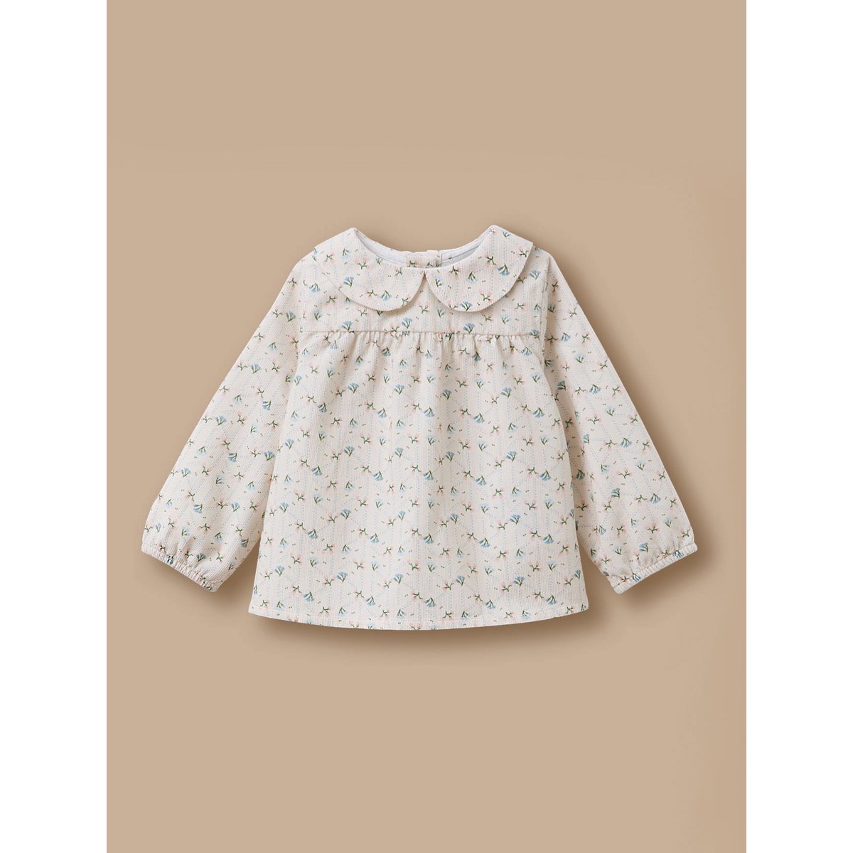 Blouse en velours imprimée imprimé camilla, CYRILLUS
