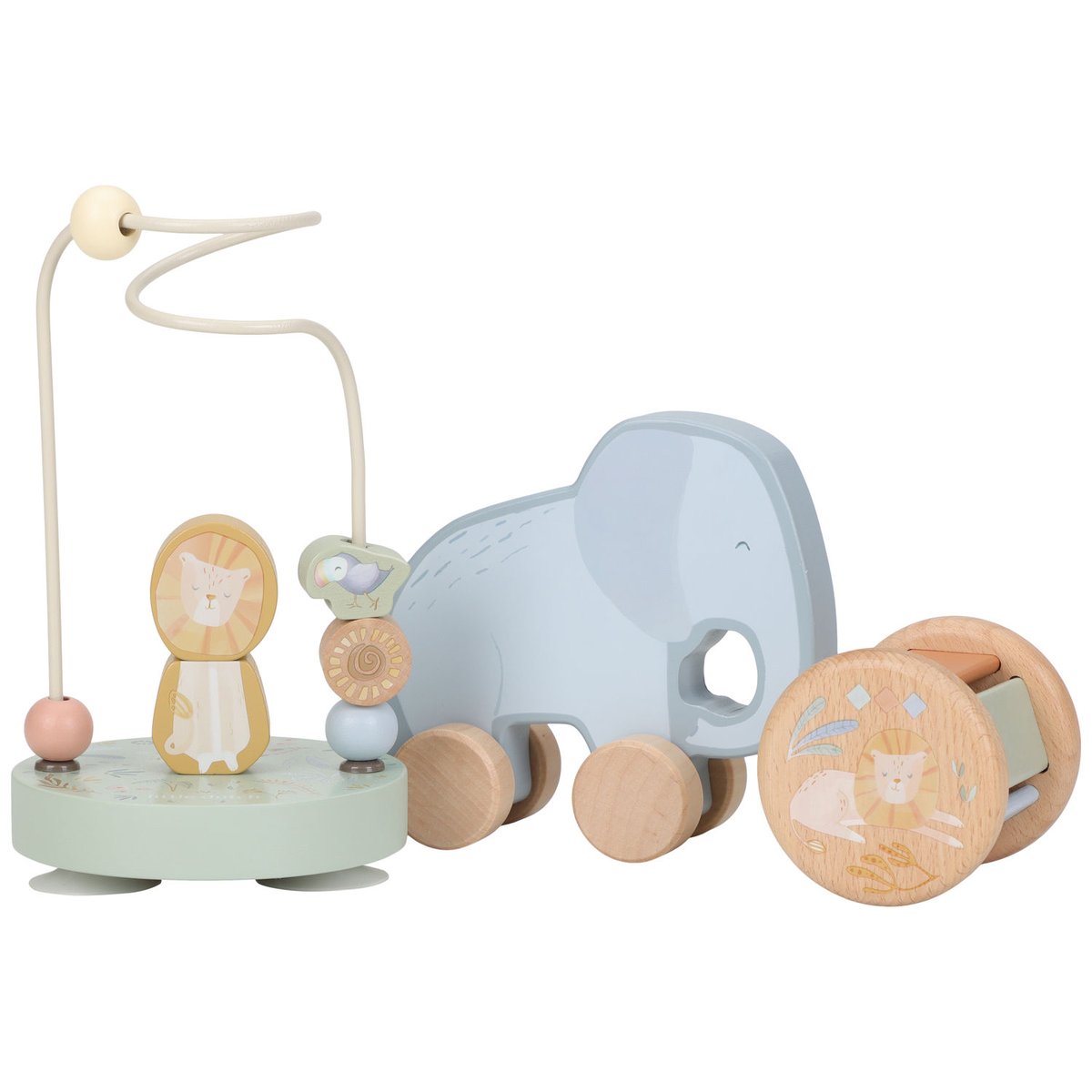 Coffret 3 jeux d'éveil multicolore, bois, LITTLE DUTCH