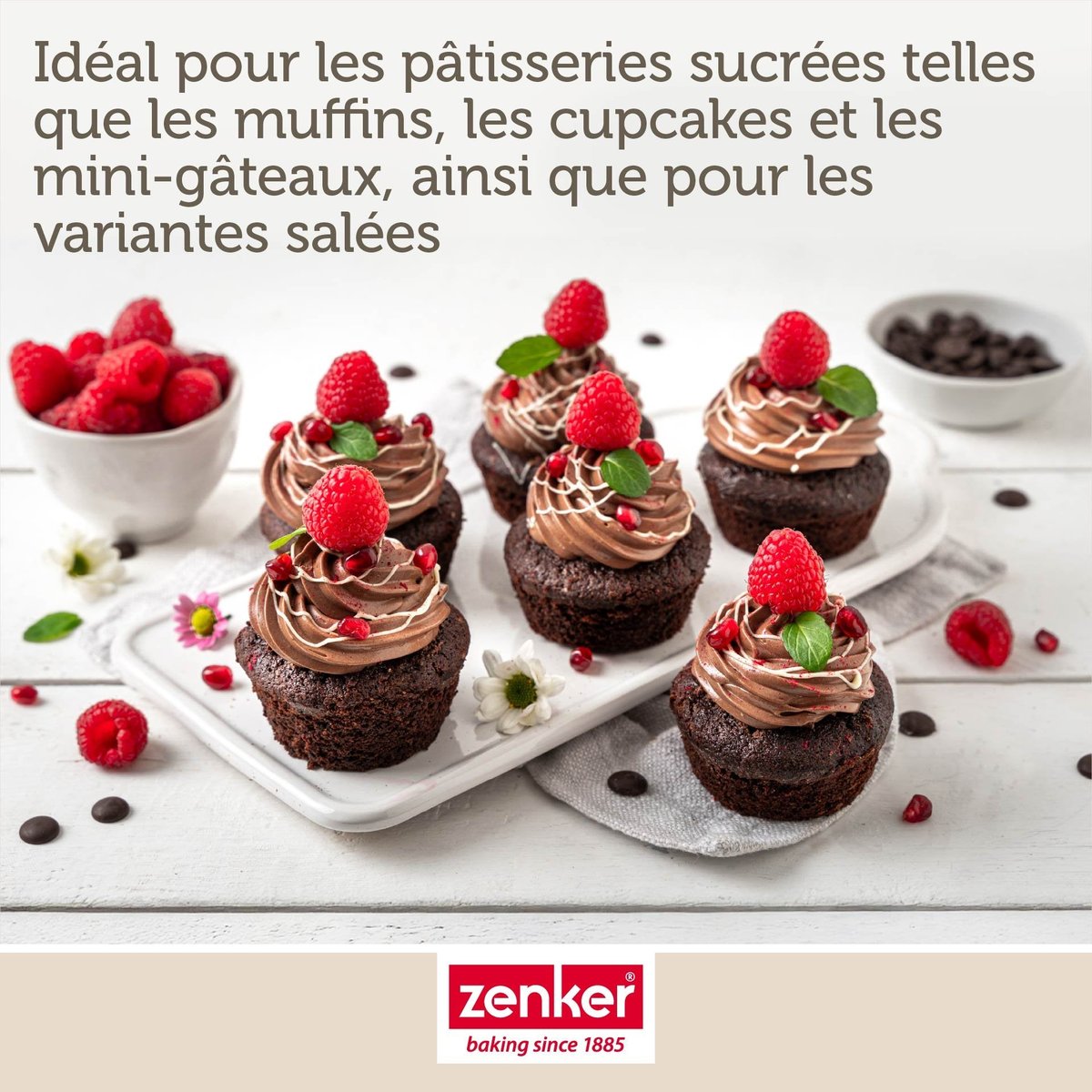 Moule à muffins 12 empreintes 38 x 26 cm PERFECT BLACK noir, ZENKER