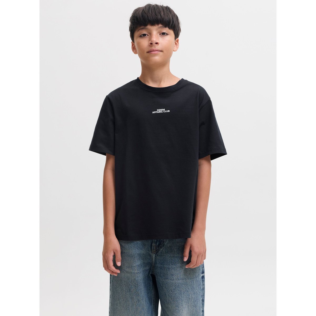 T-Shirt black 1, JACK & JONES JUNIOR