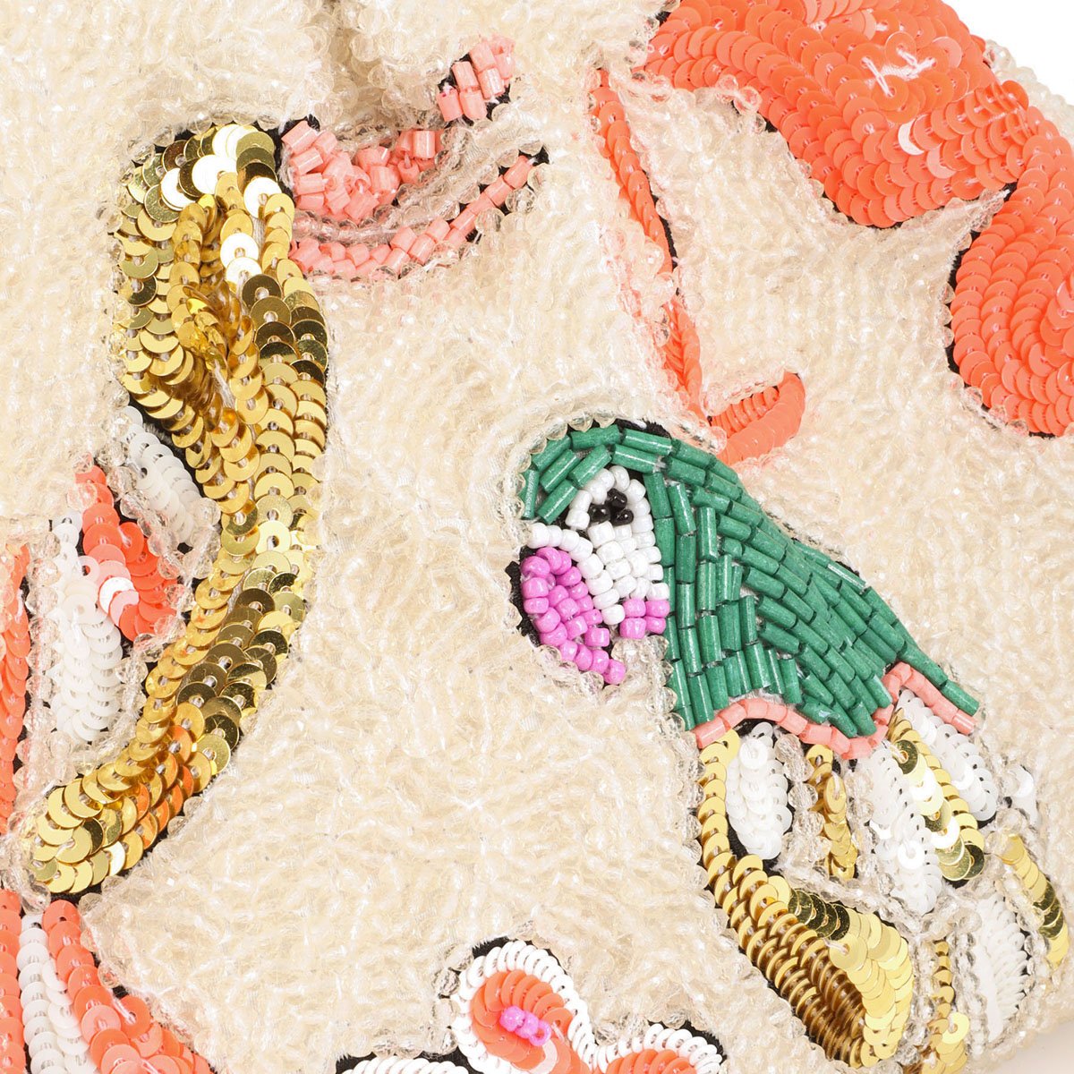 Sac à bandoulière style pochette ecru, LOLA CASADEMUNT