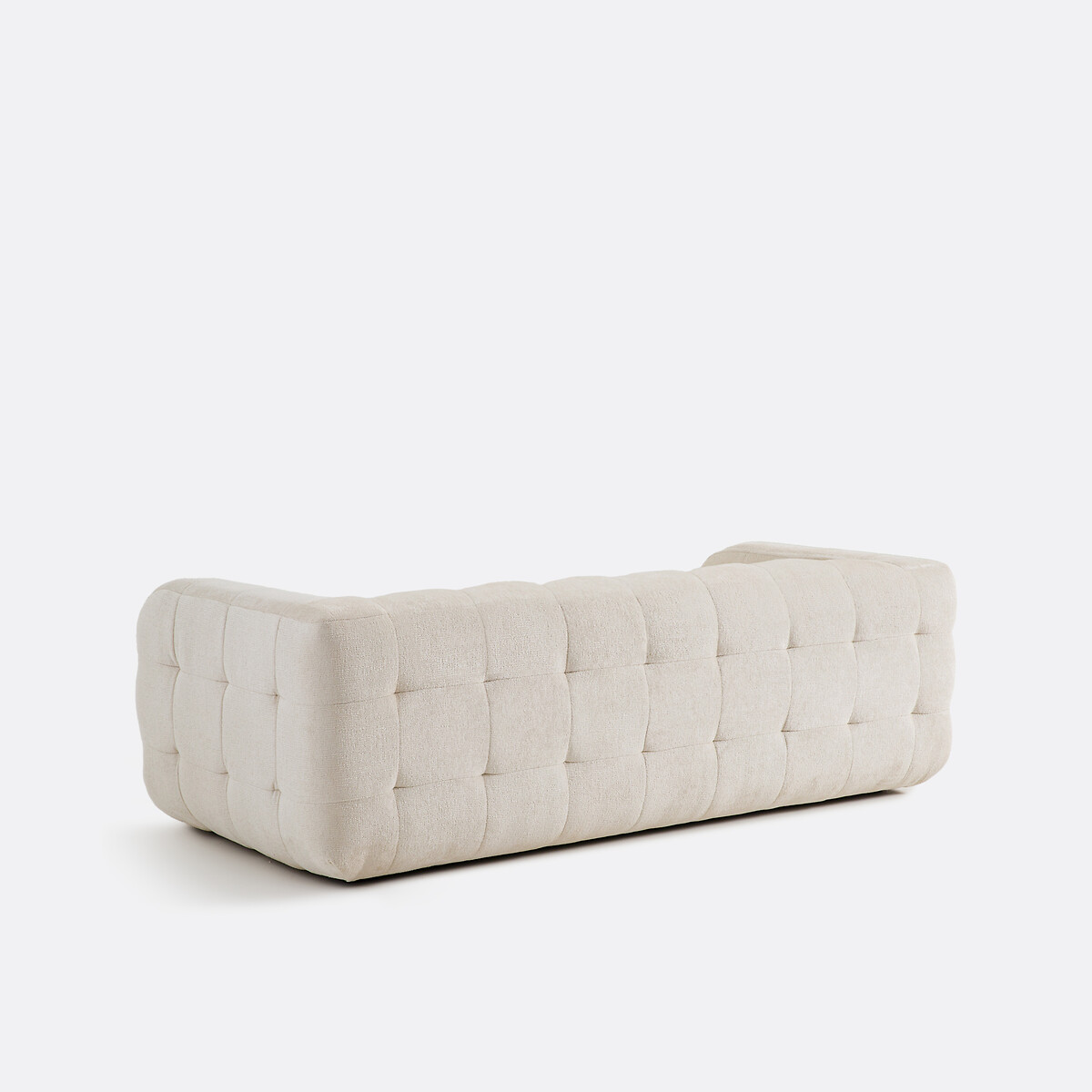 Gerades Sofa PIETA, 2- oder 3-Sitzer, aus dickem Samt ecru, LA REDOUTE INTERIEURS