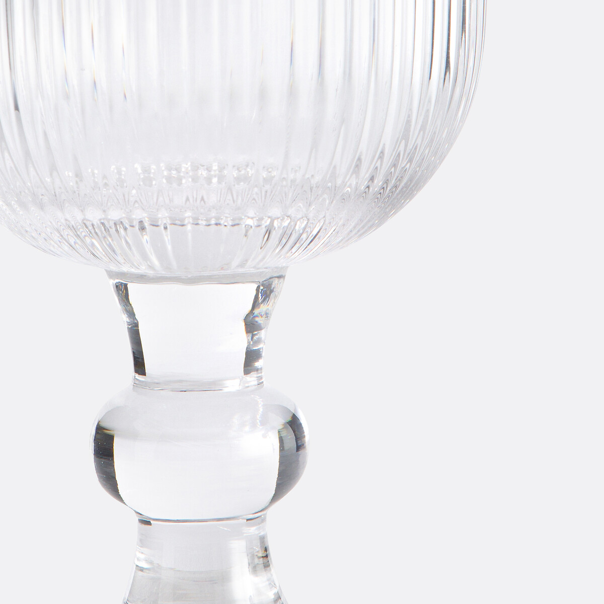 6er-Set Weingläser Ostri mit Rillenstruktur transparent, LA REDOUTE INTERIEURS