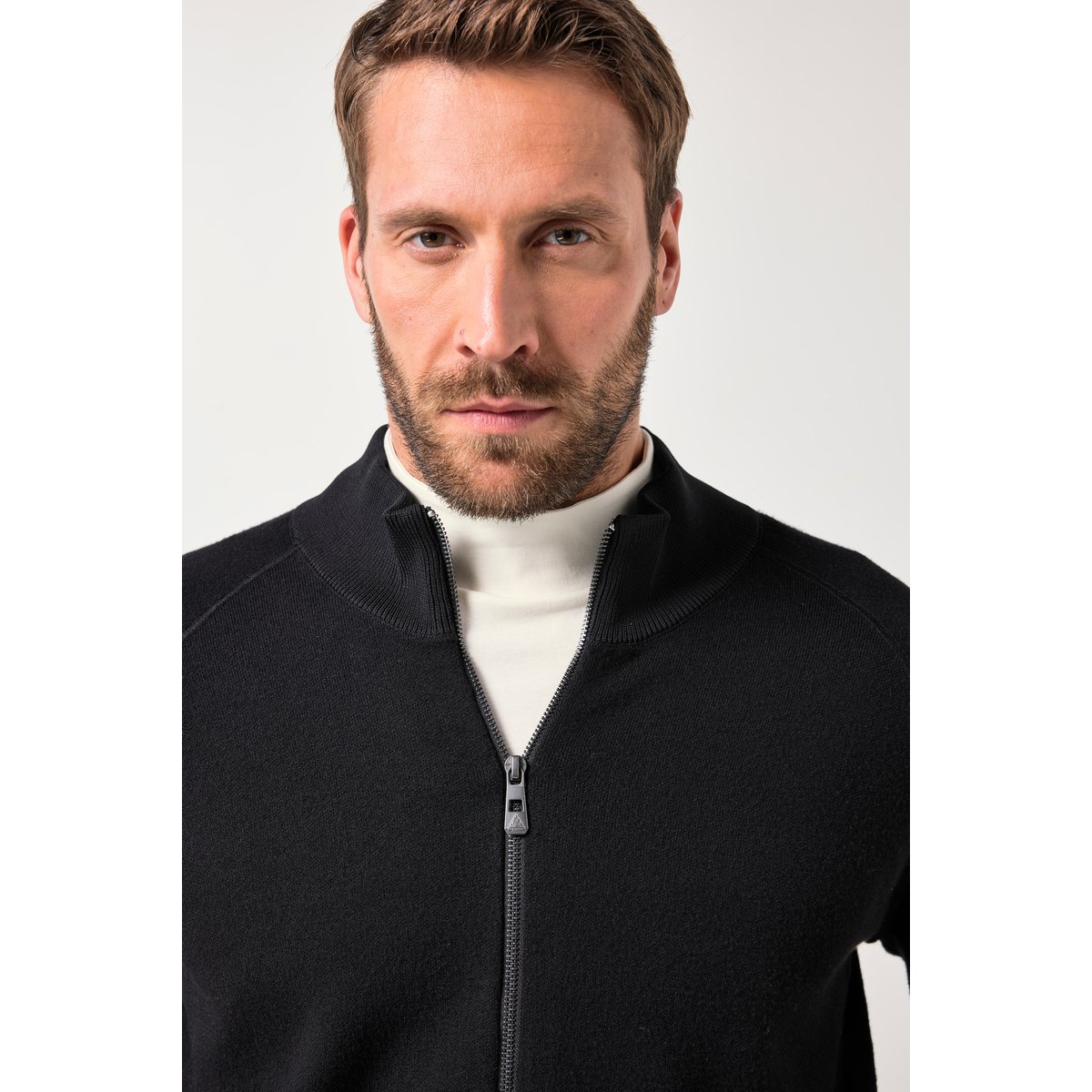 Cardigan, matières durables et recyclées noir, JP1880