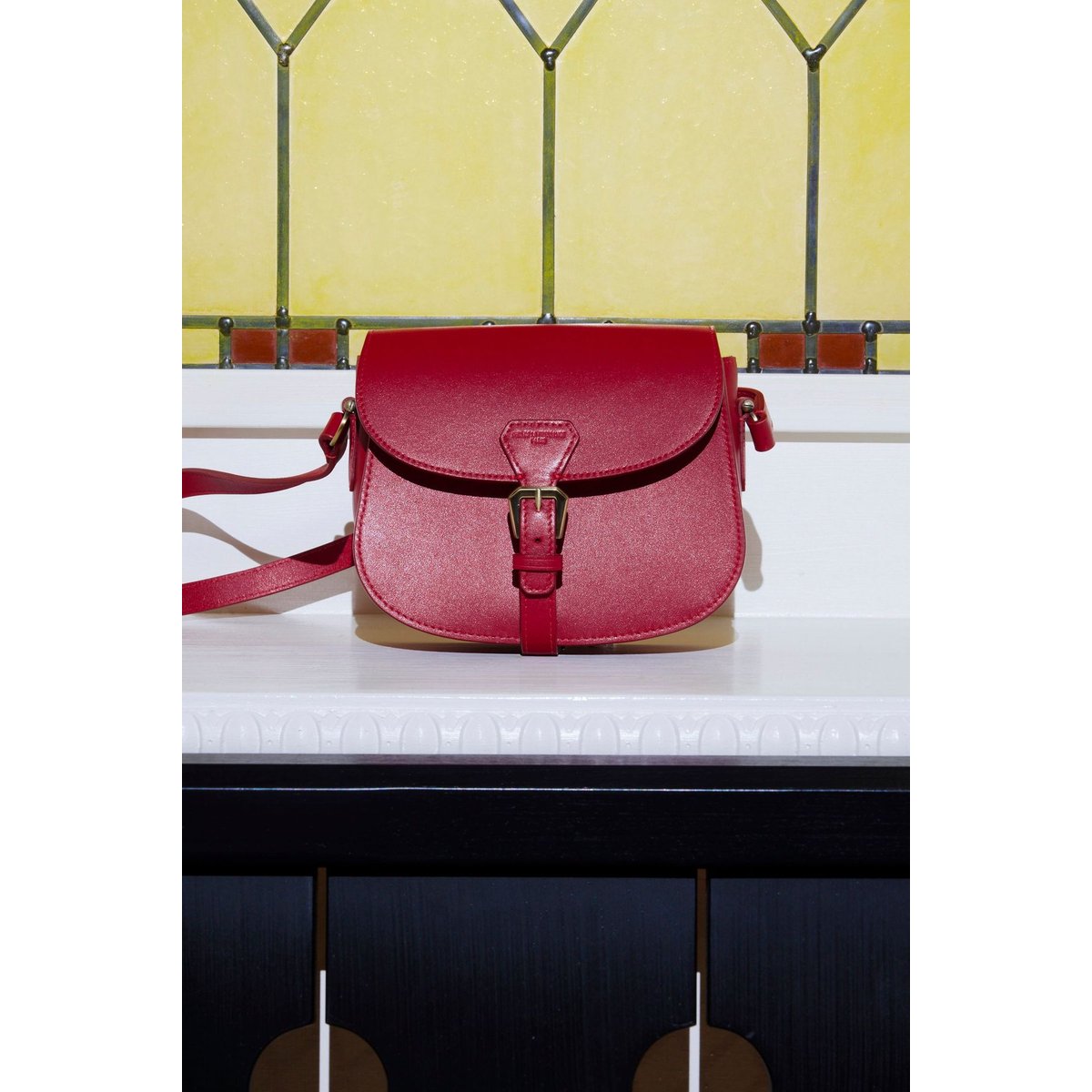 Baby flaneur shoulder bag rouge, INES DE LA FRESSANGE PARIS