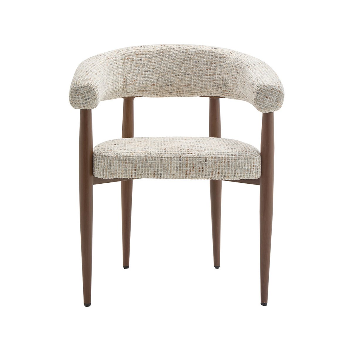 Lot de 2 fauteuils en tissu moucheté, NOUR beige, BEST MOBILIER