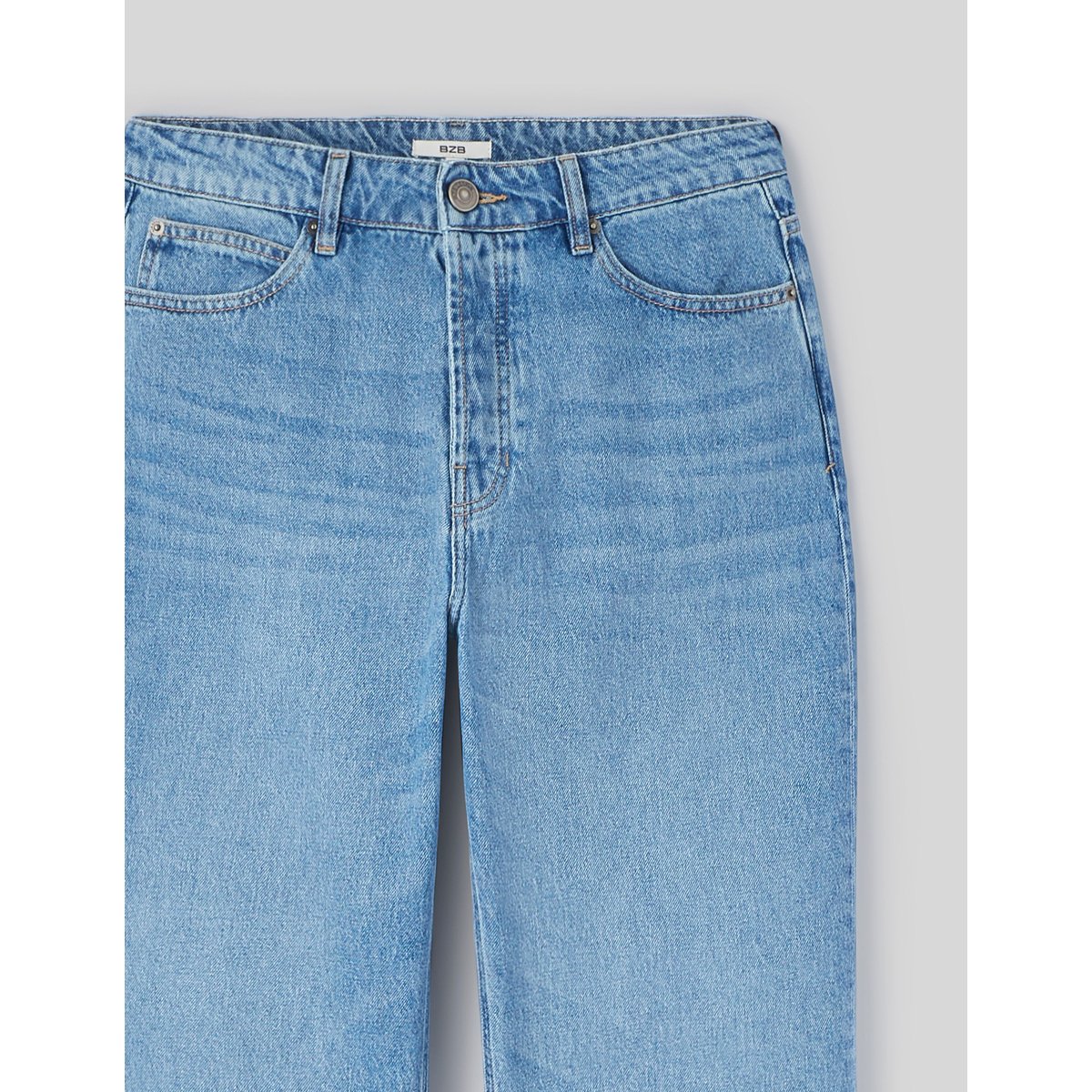 Jean loose double stone bleu moyen, BZB