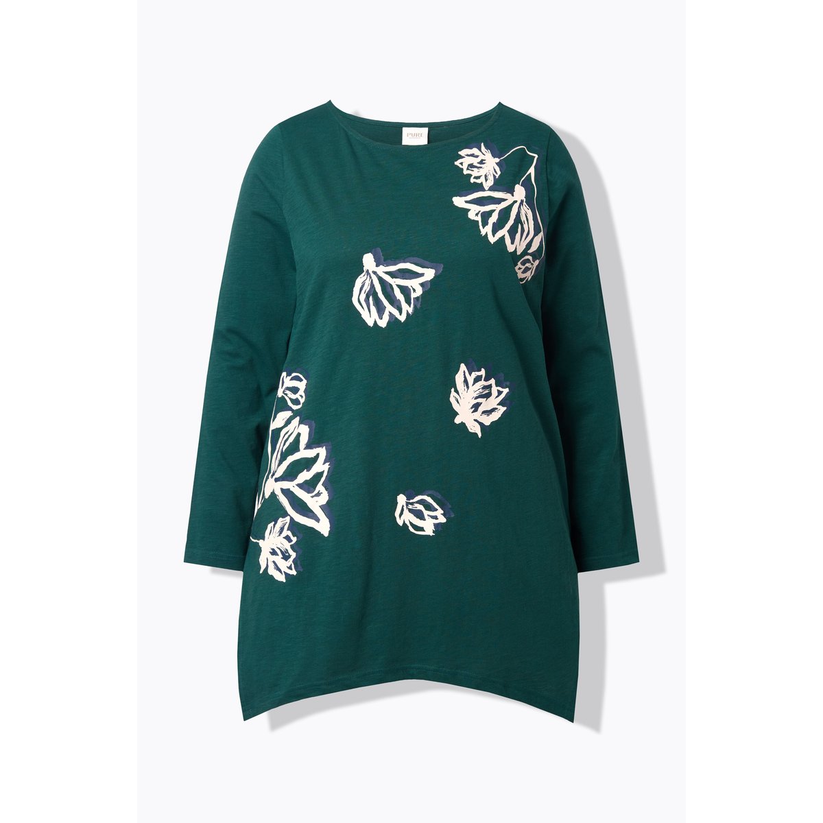 T-shirt en coton bio vert émeraude, ULLA POPKEN