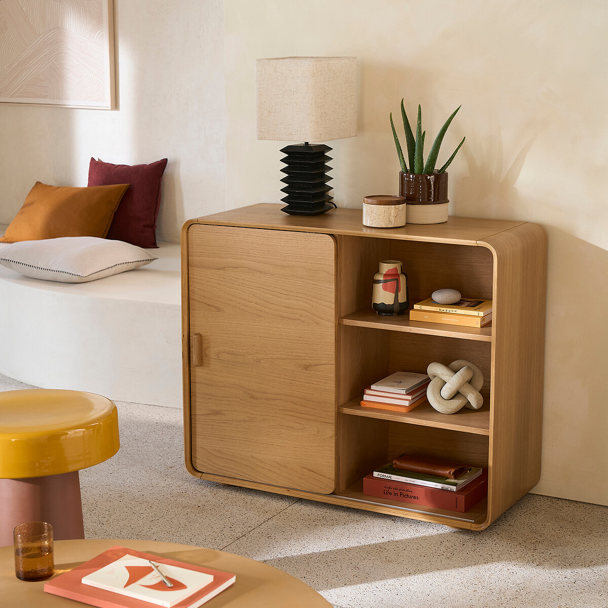 Boîte de rangement en marbre, Marcia naturel, LA REDOUTE INTERIEURS