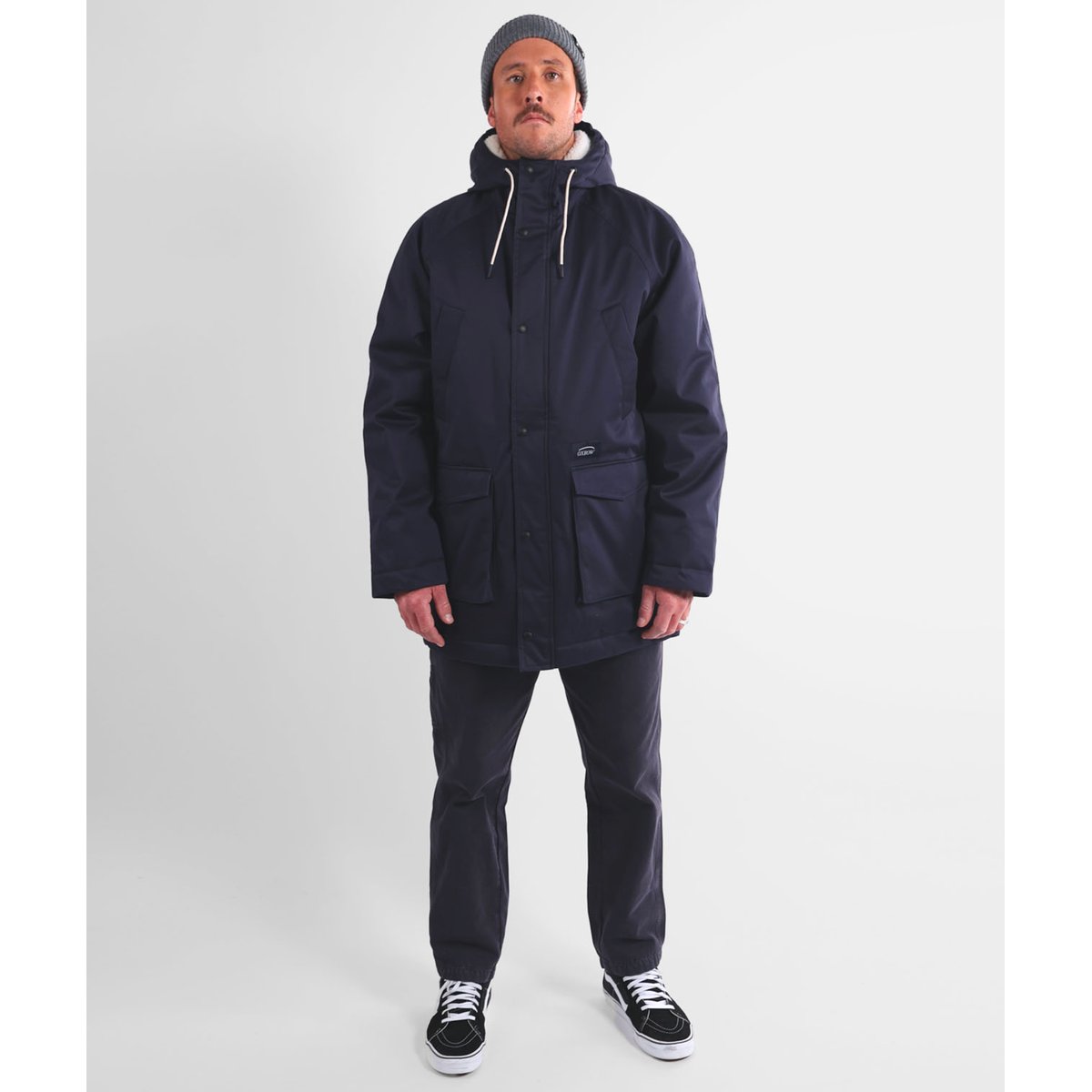 Parka longue twill JACOBSEN deep marine, OXBOW