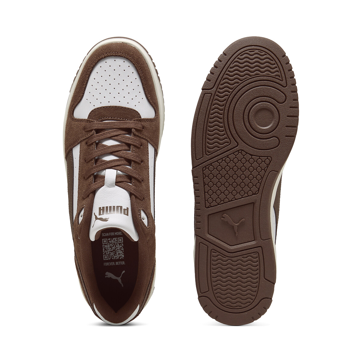 Zapatillas REBOUND SLAM LO ESD marrón/blanco, PUMA